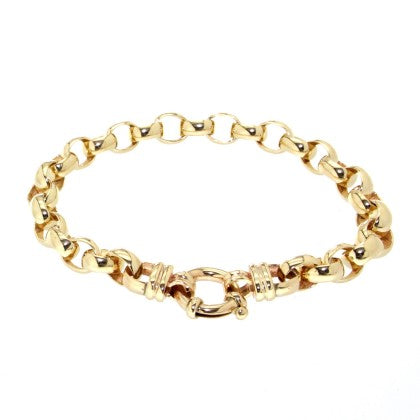 9ct Yellow Gold Belcher Bracelet