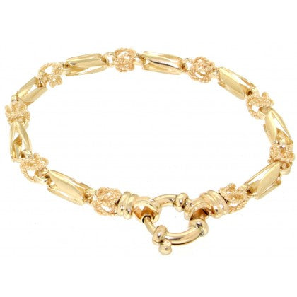 9ct Yellow Gold Tullip Bracelet