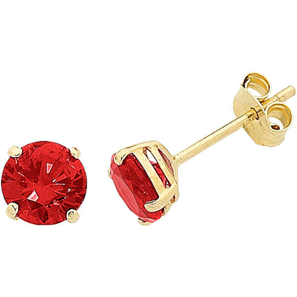 9ct yellow gold natural ruby studs 9ct yellow gold natural ruby studs