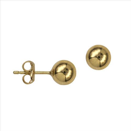 9ct Yellow Gold Ball Stud Earrings