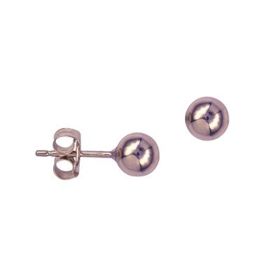 9ct Rose Gold Ball Stud Earrings