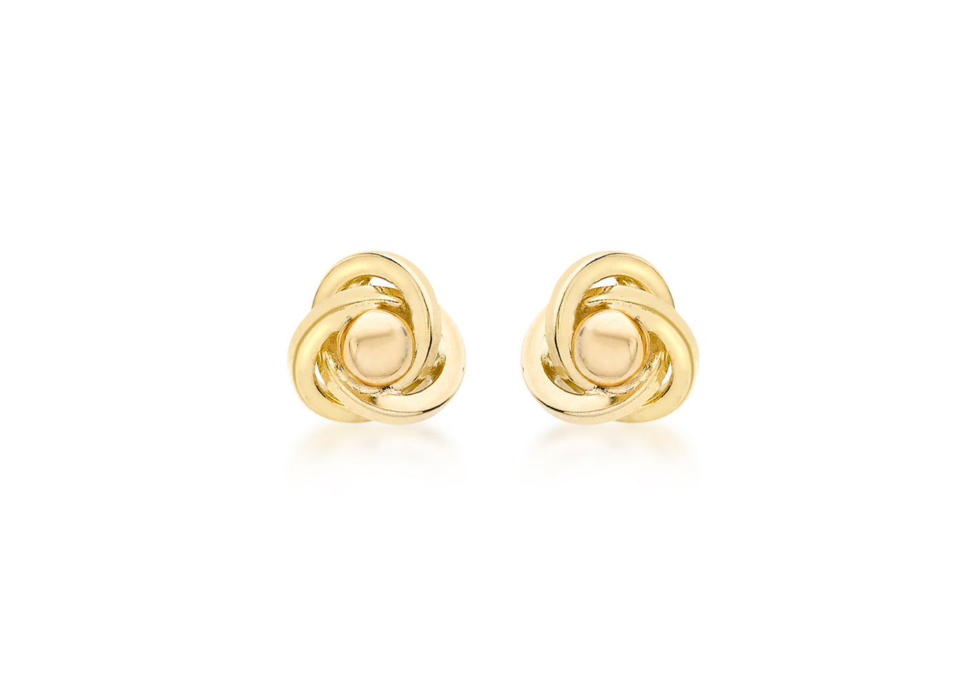9ct yellow Gold Knot Stud Earrings