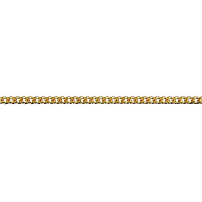 9ct Yellow Gold Bevelled Curb Chain