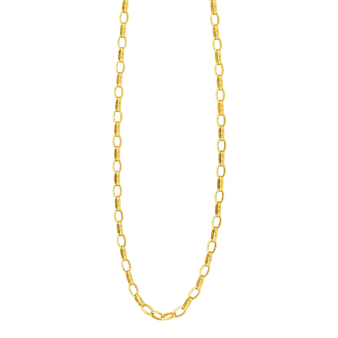 9ct Yellow Gold Silver Filled Chain