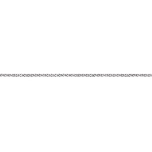 9ct White Gold Cable Chain