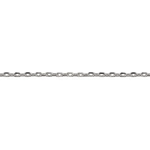 9ct White Gold Cable Chain