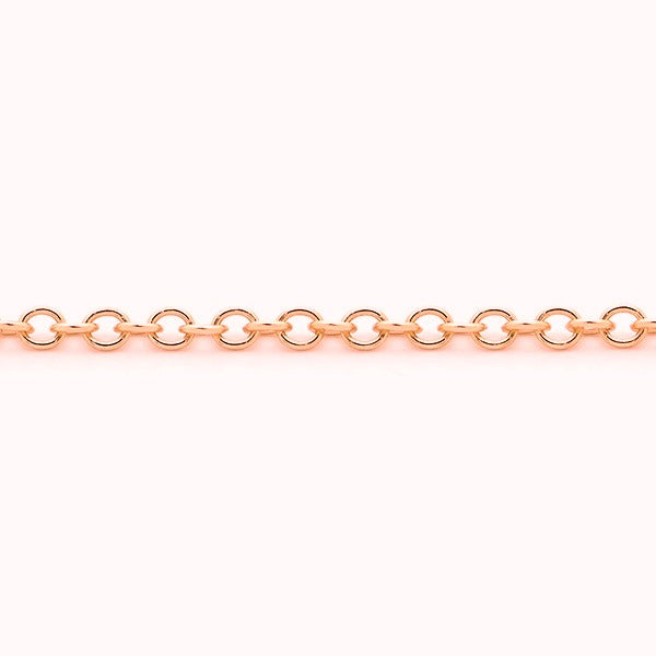 9ct Rose Gold Cable Chain