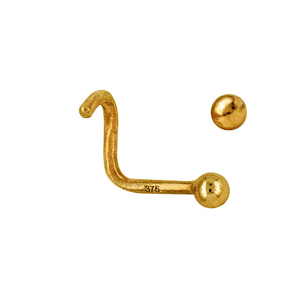 9ct Yellow Gold Nose Stud