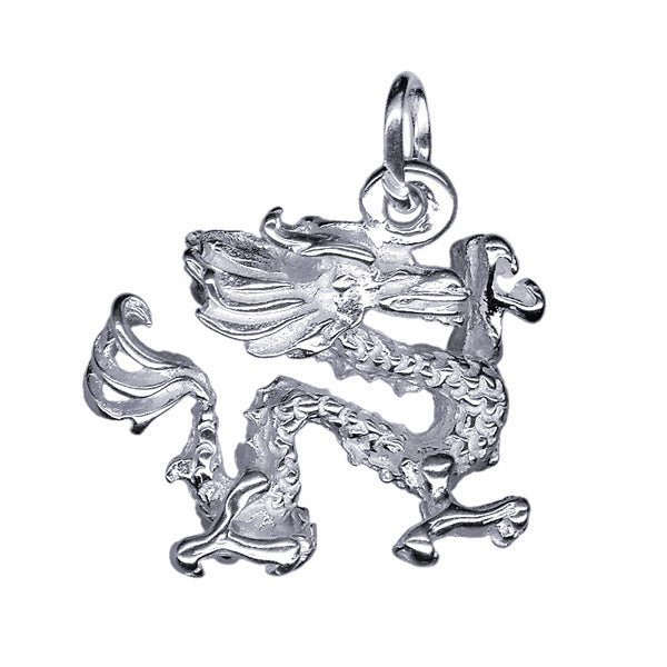 Sterling Silver Chinese Dragon Charm