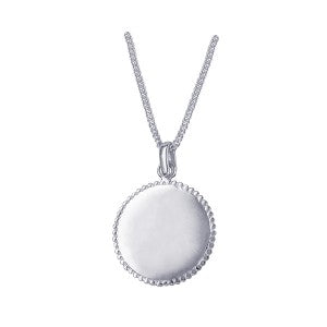 Sterling Silver Disc Pendant