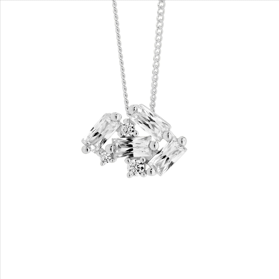 Sterling Silver Cubic Zirconia Necklace