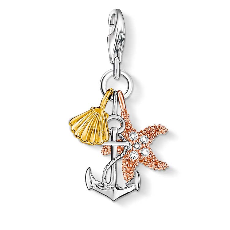 Thomas Sabo "Charm Club" Anchor & Sea Shell Charm