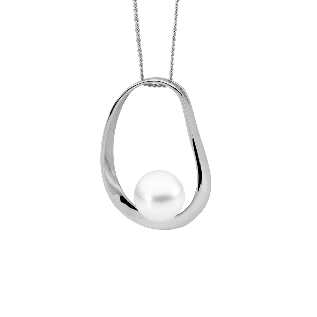 Sterling Silver Pearl Necklace