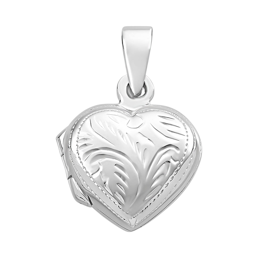 Sterling Silver Heart Locket Pendant