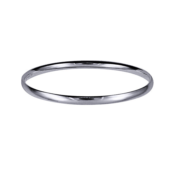 Sterling Silver Comfort Fit Bangle 4mm