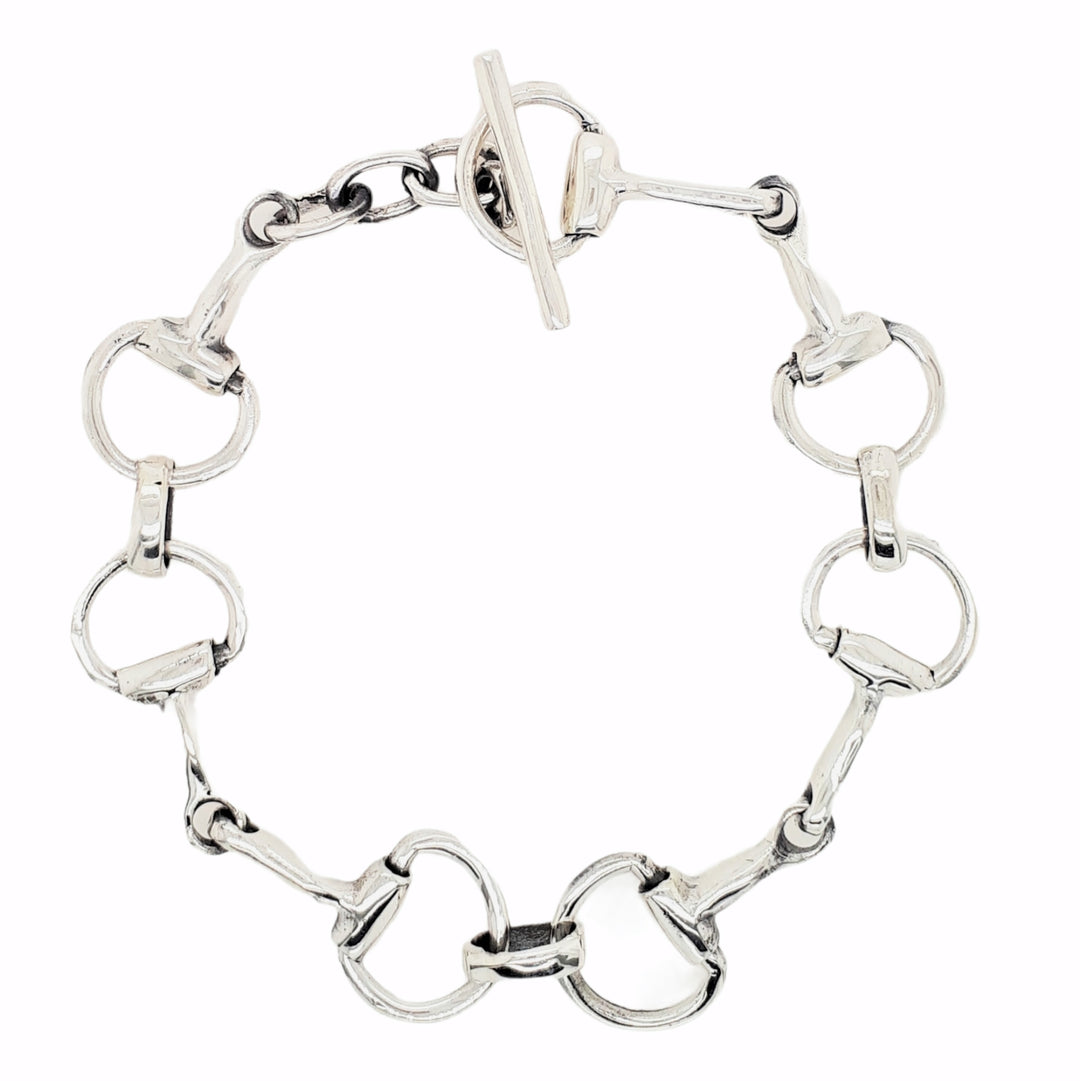 Sterling Silver Horse Bit Bracelet