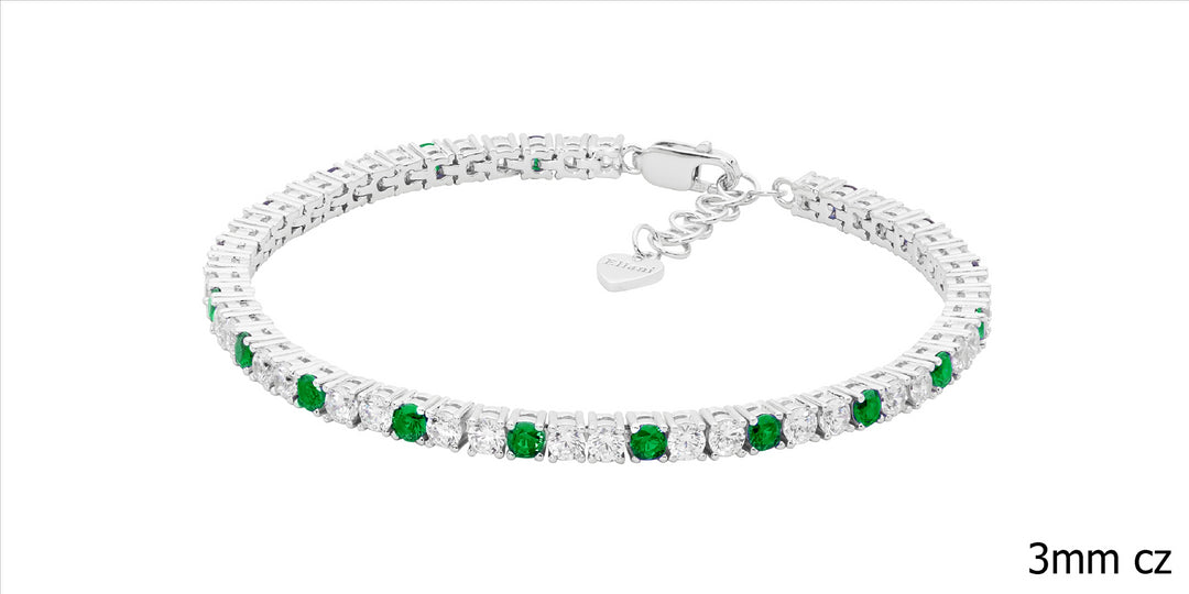 Sterling Silver Cubic Zirconia Tennis Bracelet