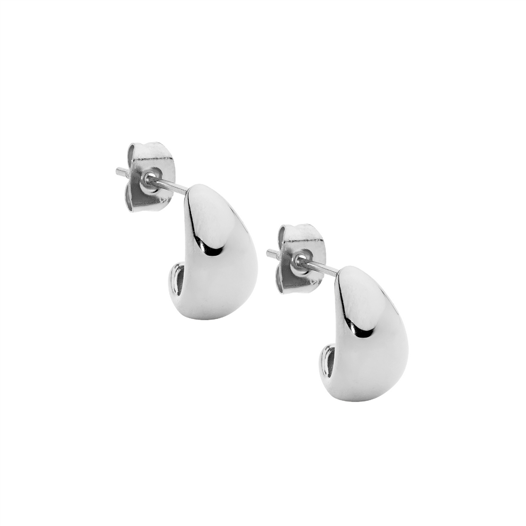 Stainless Steel Tear Drop Stud Earrings