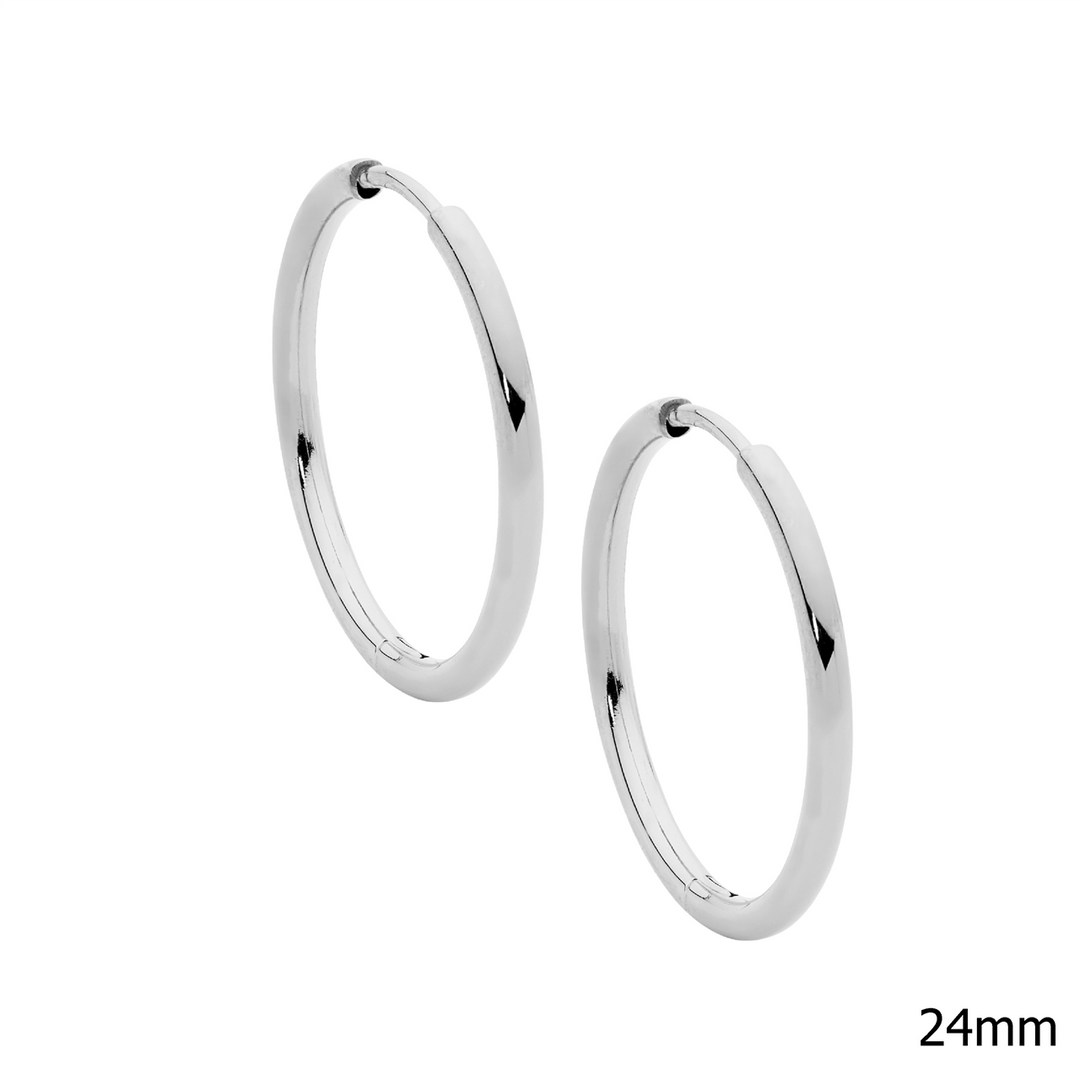 Stainless Steel Huggie Earrings