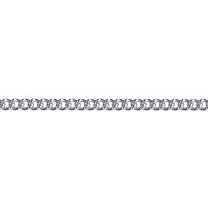 Sterling Silver Round Curb Chain 70cm