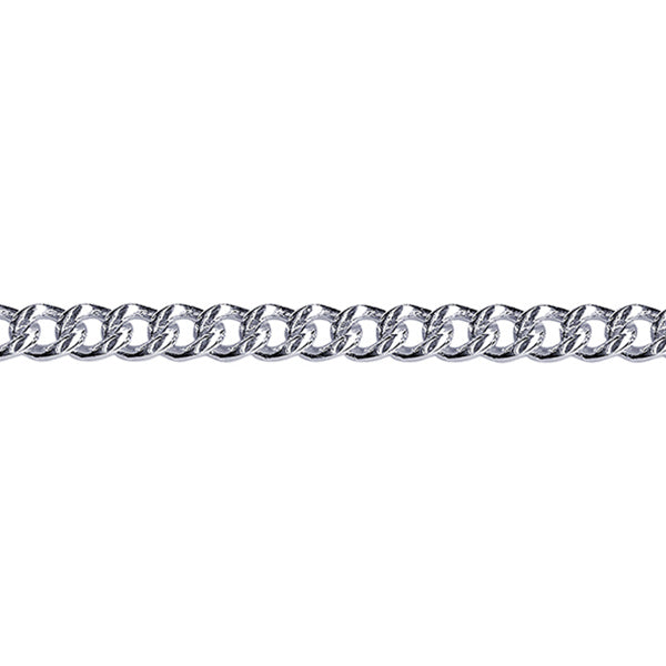 Sterling Silver Round Curb Chain 60cm