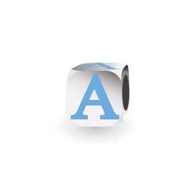 My Little Angel Blue Letter A Charm