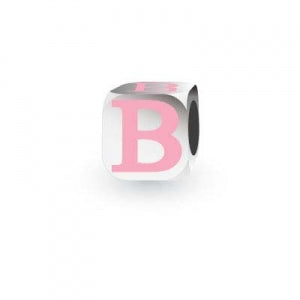 My Little Angel Pink Letter B Charm