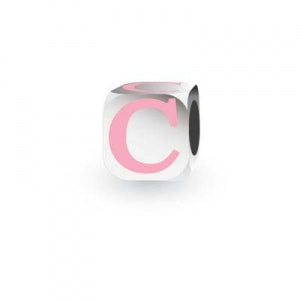 My Little Angel Pink Letter C Charm