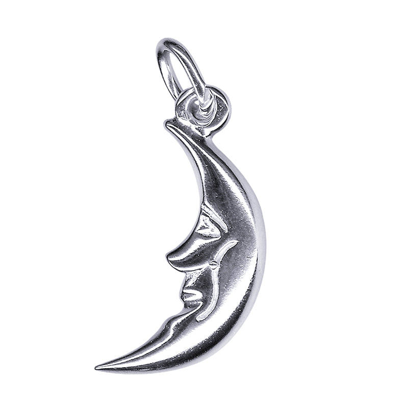 Sterling Silver Moon Charm