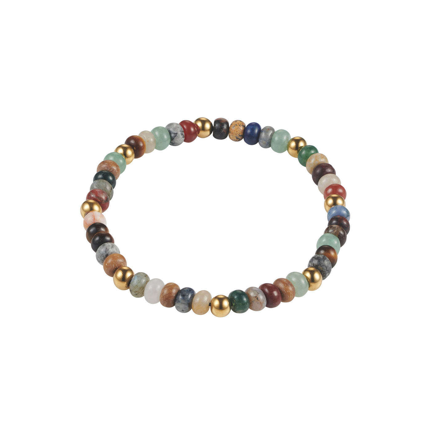 Cudworth Stainless Steel & Mixed Stone Bracelet