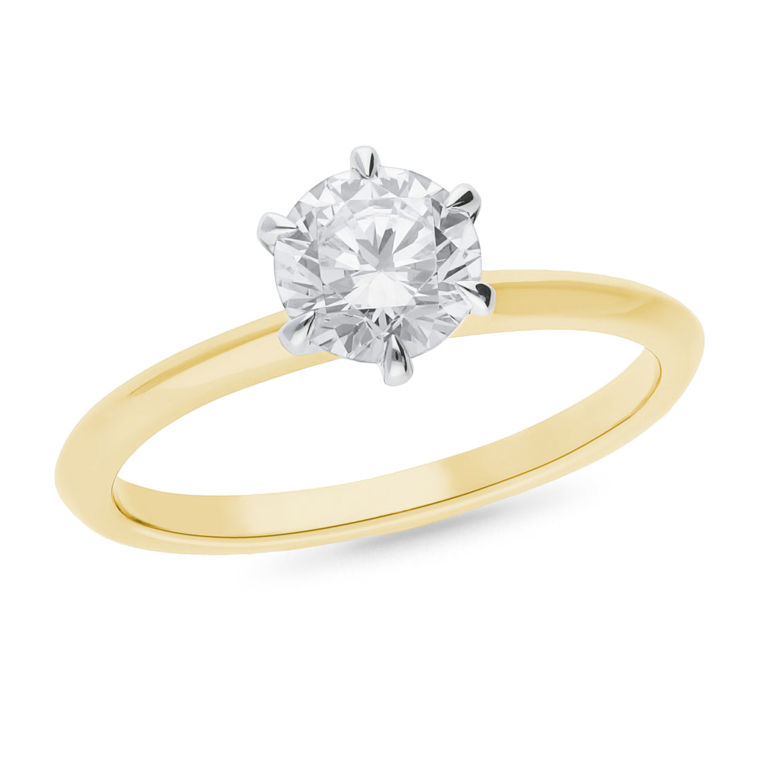 Claw Set Brilliant Cut Solitaire Engagement Ring