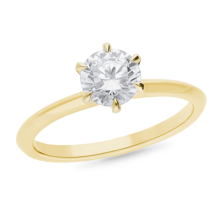 Claw Set Brilliant Cut Solitaire Engagement Ring