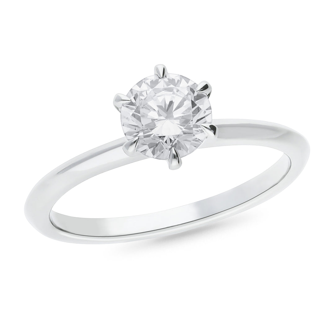 Claw Set Brilliant Cut Solitaire Engagement Ring