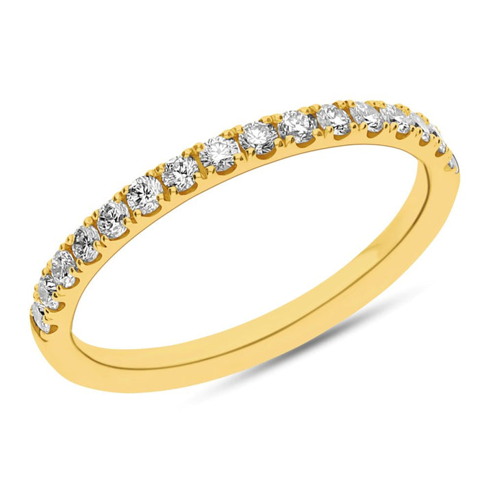 Micro Claw Set Brilliant Cut Wedding Ring