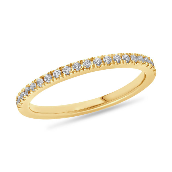 Micro Claw Set Brilliant Cut Wedding Ring