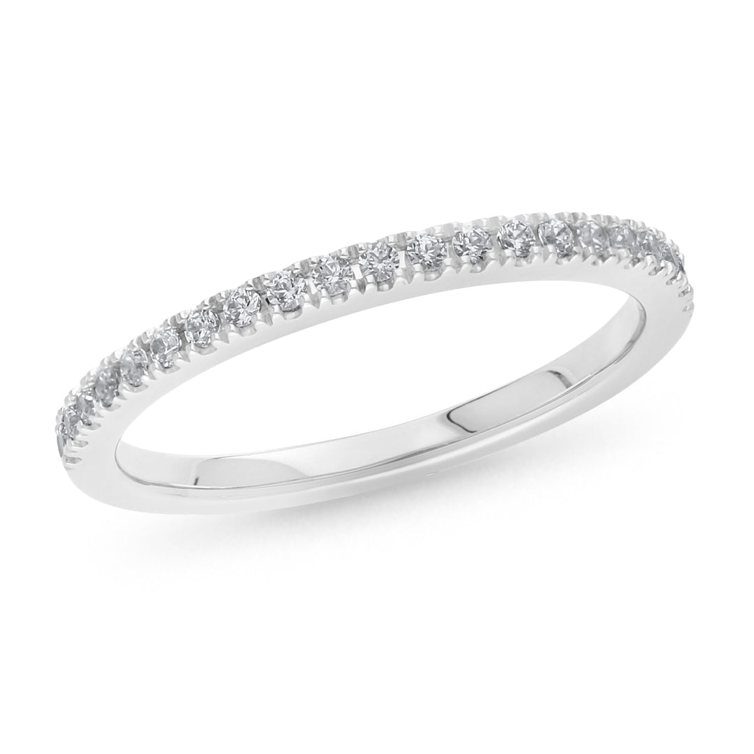 Micro Claw Set Brilliant Cut Wedding Ring