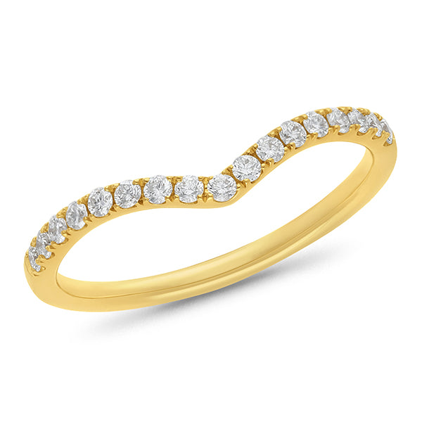 Micro Claw Set Brilliant Cut Wedding Ring