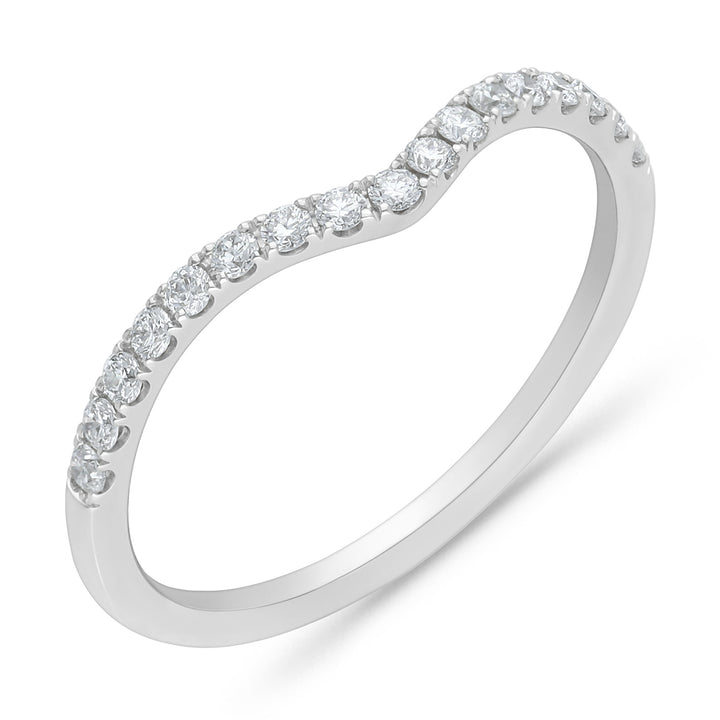 Micro Claw Set Brilliant Cut Wedding Ring