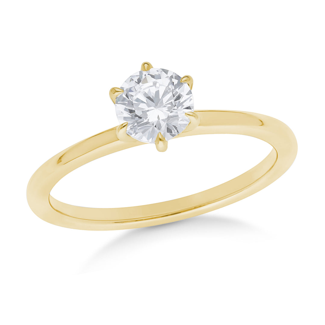 Claw Set Brilliant Cut Solitaire Engagement Ring