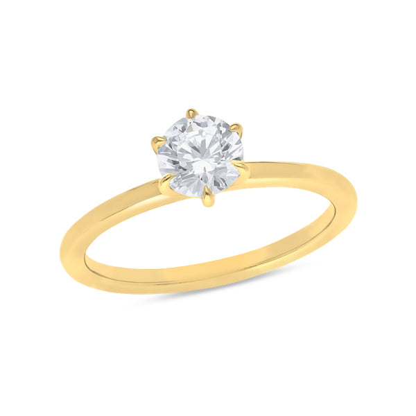 Claw Set Brilliant Cut Solitaire Engagement Ring