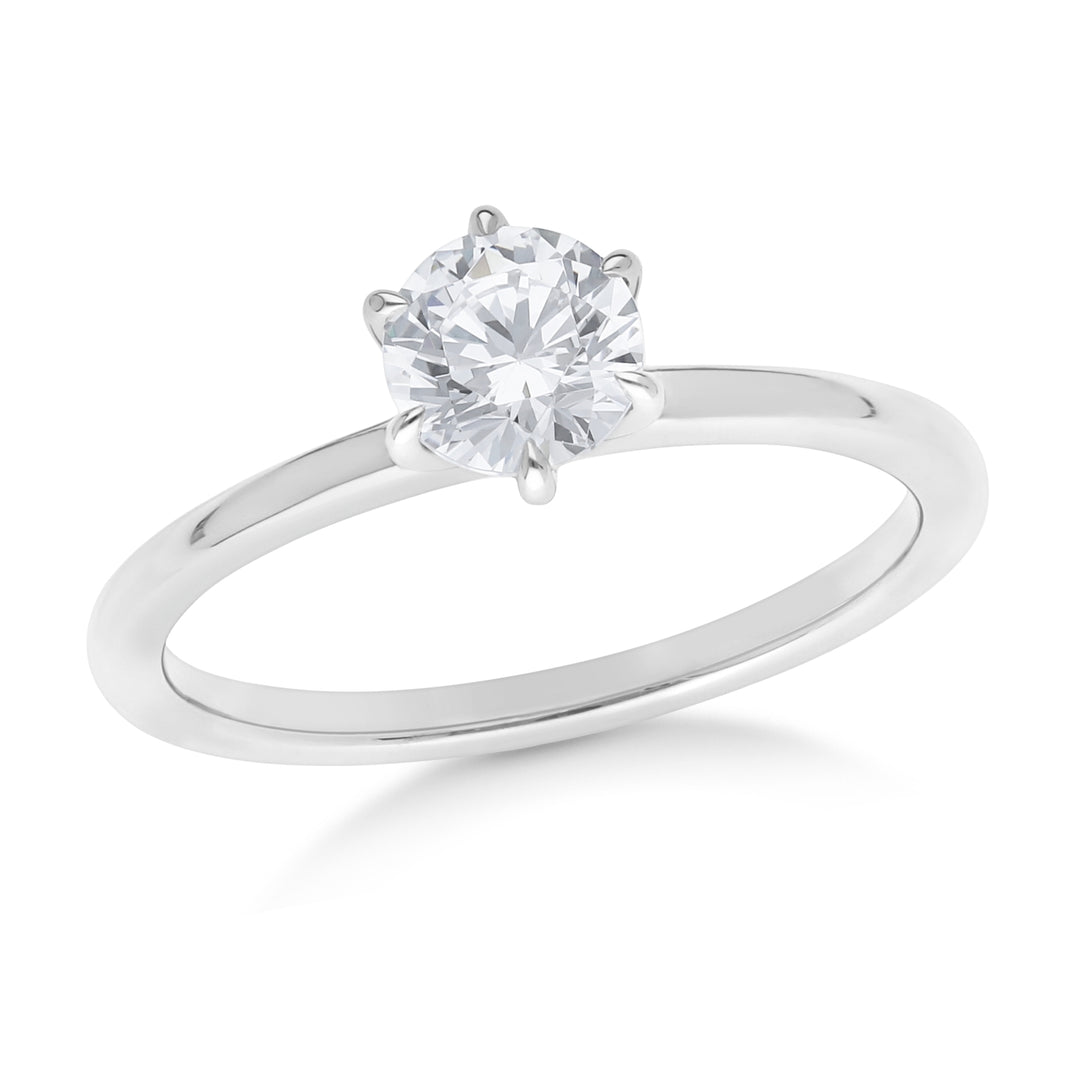 Claw Set Brilliant Cut Solitaire Engagement Ring