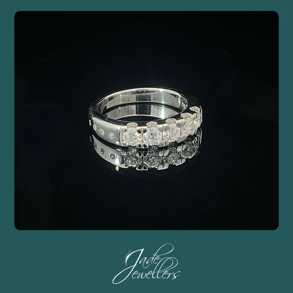 Custom Made 18ct White Gold Diamond Ring