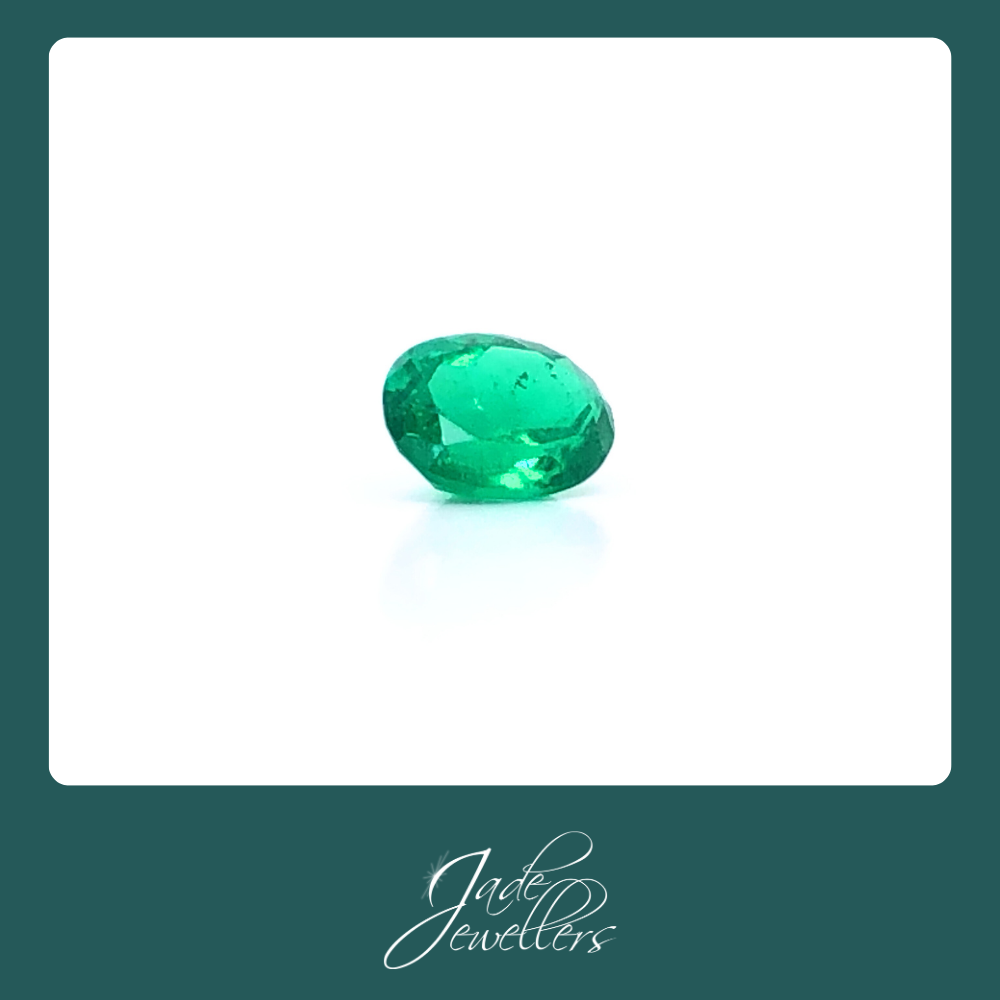 Custom Made 9ct Yellow Gold Emerald Snake Ring