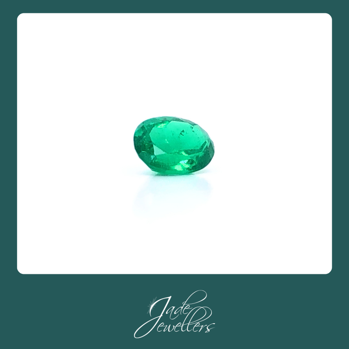 Custom Made 9ct Yellow Gold Emerald Snake Ring