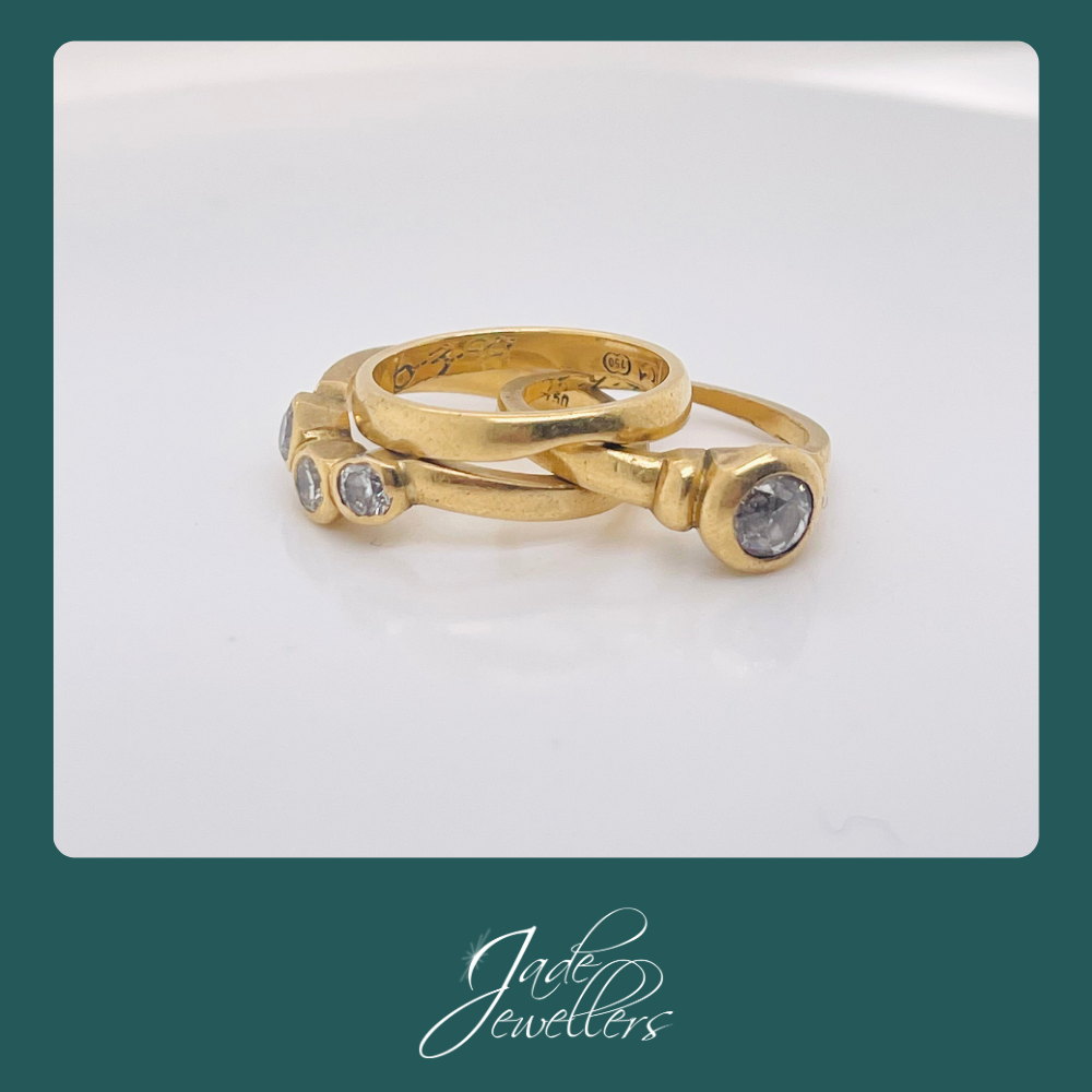 Custom Made 18ct White Gold Diamond Wedding Set