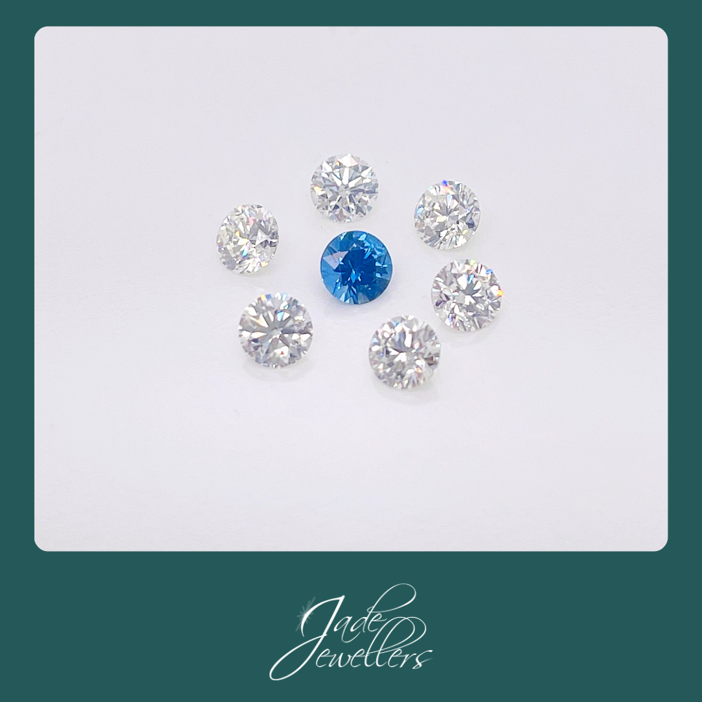 Custom Made 18ct White Gold Sapphire & Diamond Engagement Ring