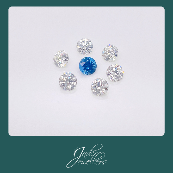 Custom Made 18ct White Gold Sapphire & Diamond Engagement Ring