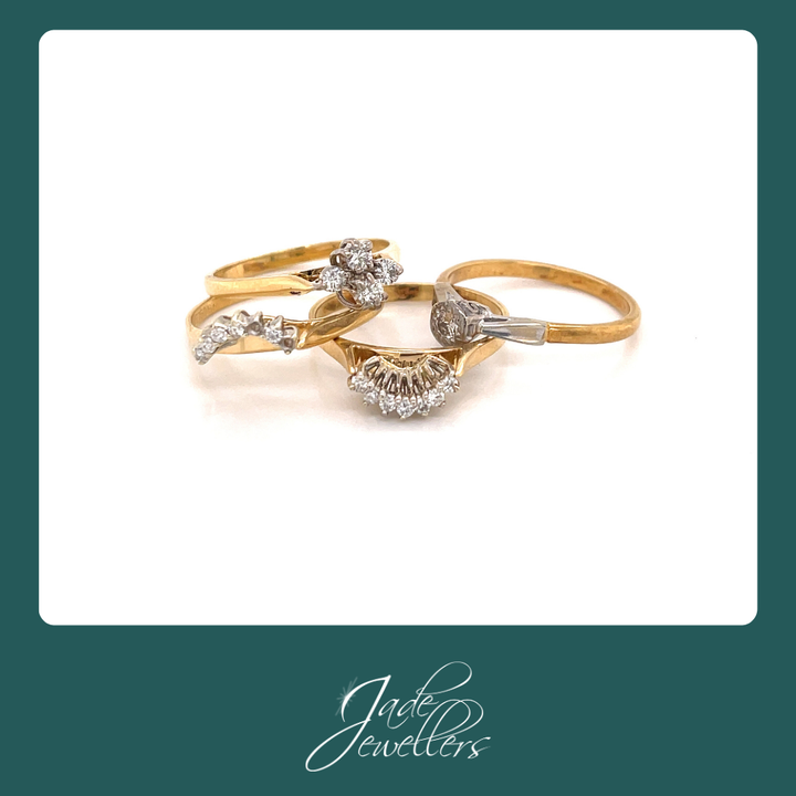 Custom Made 18ct Yellow Gold Diamond Ring