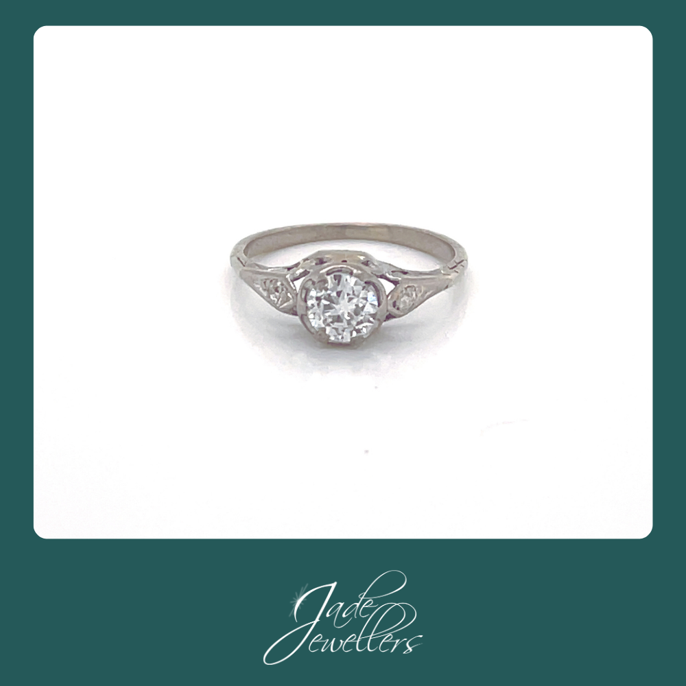 Custom Made 9ct White Gold Pink & White Diamond Rings