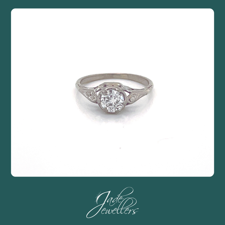 Custom Made 9ct White Gold Pink & White Diamond Rings